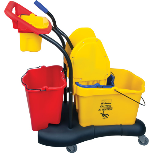 JN502 Multifunctional Mop Trolley, Down Press, 9.5 US Gal.(38 Quart), Yellow