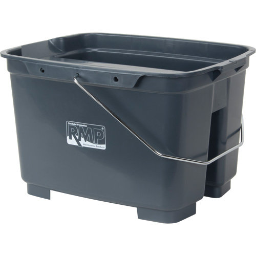 JN504 Seau double, Capacit&eacute; de 4,75 gal. US (19 pintes), Gris