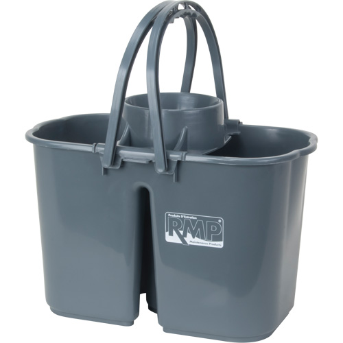 JN505 Mop Pail & Wringer, Strainer, 3.75 US Gal.(15 Quart), Grey