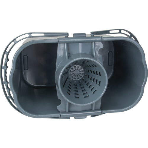 JN505 Mop Pail & Wringer, Strainer, 3.75 US Gal.(15 Quart), Grey