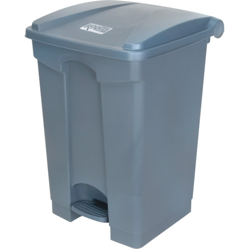 JN512 Step-On Garbage Can, Plastic, 12 US gal. Capacity
