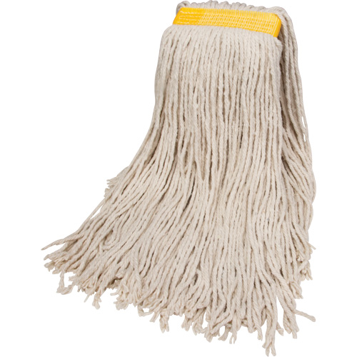 JQ144 Wet Floor Mop, Cotton, 24 oz., Cut Style