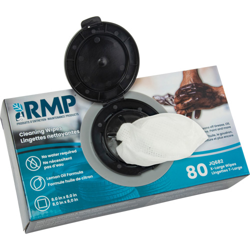 JQ682 X-Large Cleaning Wipes, 80 Wipes, 8" x 8"