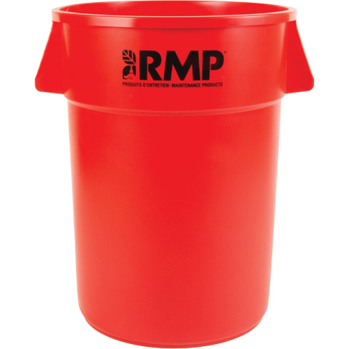 JQ752 Garbage Bin, Polyethylene, 44 US gal.