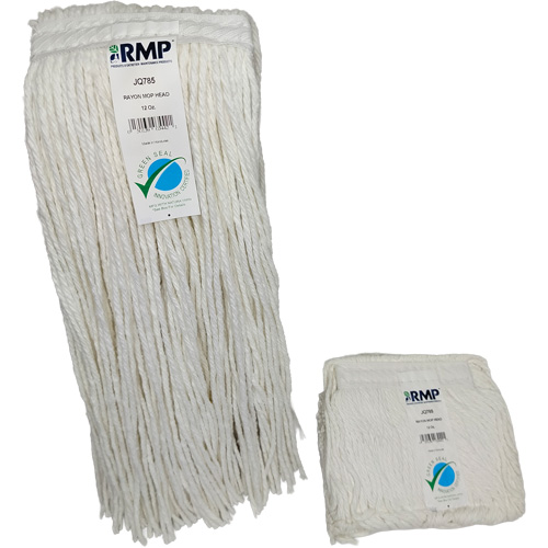JQ785 4-Ply Narrow Mop Head, Rayon, 12 oz., Cut Style