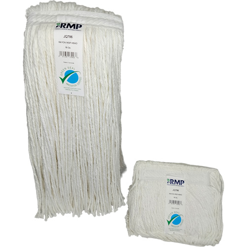 JQ786 4-Ply Narrow Mop Head, Rayon, 16 oz., Cut Style