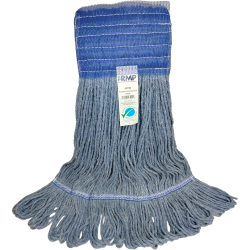 JQ795 T&ecirc;te de vadrouille &agrave; bande large, Antimicrobien/Finition de plancher/Sp&eacute;cialis&eacute;, Coton/Rayonne/Synth&eacute;tique, Style Boucle