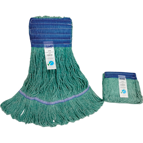 JQ796 Wide-Band Mop Head, Antimicrobial/Floor Finishing/Specialty, Cotton/Rayon/Synthetic, Loop Style