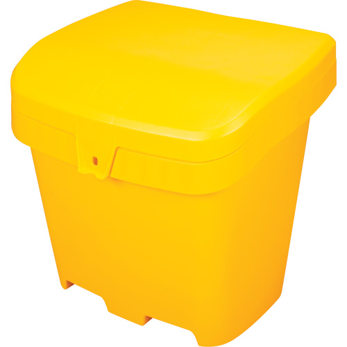 NO614 Salt & Sand Storage Bins, With Hasp, 21" x 27" x 26", 4.24 cu. ft., Yellow