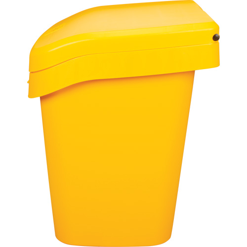 NO614 Salt & Sand Storage Bins, With Hasp, 21" x 27" x 26", 4.24 cu. ft., Yellow
