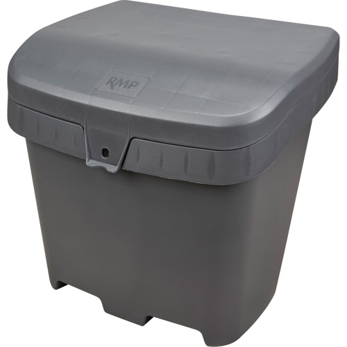 NO615 Salt & Sand Storage Bins, With Hasp, 21" x 27" x 26", 4.24 cu. ft., Grey