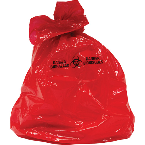 PG815 Waste Bags, Bio-Hazard, 38" L x 30" W, 2 mils