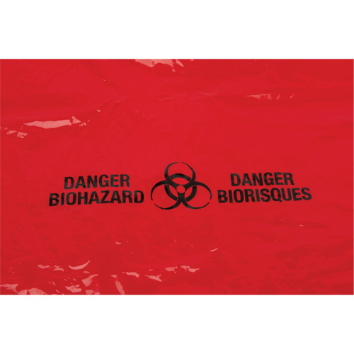 PG815 Waste Bags, Bio-Hazard, 38" L x 30" W, 2 mils
