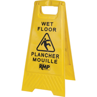 Safety Wet Floor Sign, Bilingual with Pictogram JD391 | RMP Maintenance