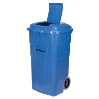 JH478 Roll Out Recycling Bin, Curbside, Polyethylene, 65 US gal.