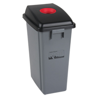 JL264 Bac &agrave; d&eacute;chets et de recyclage avec couvercle de classification, Plastique, 16 gal. US