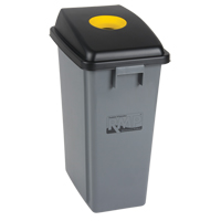 Bac à déchets et de recyclage avec couvercle de classification, Plastique, 16 gal. US JL265 | RMP Maintenance