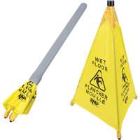 "Wet Floor" Pop-Up Safety Cone, Bilingual with Pictogram JI455 | RMP Maintenance