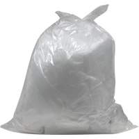 JM687 Industrial Garbage Bags, Utility, 20" W x 22" L, 0.64 mils, Clear, 23 L (6 Gal.) Capacity