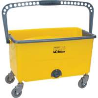 JN501 Microfibre Mop Bucket & Wringer, Strainer, 11 US Gal. (44 Quart), Yellow