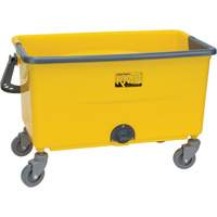 JN501 Microfibre Mop Bucket & Wringer, Strainer, 11 US Gal. (44 Quart), Yellow