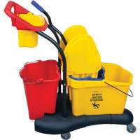 JN502 Multifunctional Mop Trolley, Down Press, 9.5 US Gal.(38 Quart), Yellow