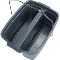 Dual Compartment Bucket, 4.75 US Gal. (19 qt.) Capacity, Grey JN504 | RMP Maintenance