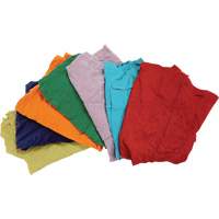 Recycled Material Wiping Rags, Cotton, Mix Colours, 25 lbs. JP783 | RMP Maintenance