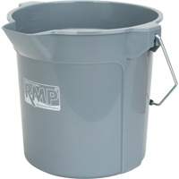 JP785 Round Bucket with Pouring Spout, 2.64 US Gal. (10.57 qt.) Capacity, Grey
