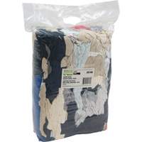 JQ108 Recycled Material Wiping Rags, Fleece, Mix Colours, 10 lbs.