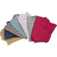 JQ108 Recycled Material Wiping Rags, Fleece, Mix Colours, 10 lbs.