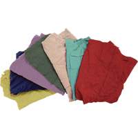 Recycled Material Wiping Rags, Fleece, Mix Colours, 25 lbs. JQ109 | RMP Maintenance