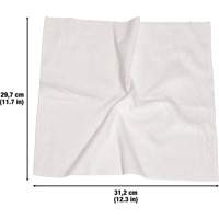 JQ197 Washable Cleaning Cloths, Microfibre, White