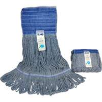 JQ795 Wide-Band Mop Head, Antimicrobial/Floor Finishing/Specialty, Cotton/Rayon/Synthetic, Loop Style