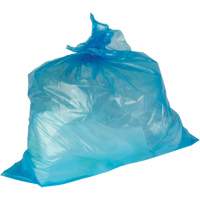JR063 Industrial Garbage Bags, Strong, 30" W x 38" L, 0.9 mils, Blue, 88 L (20 Gal.) Capacity