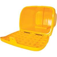 NO614 Salt & Sand Storage Bins, With Hasp, 21" x 27" x 26", 4.24 cu. ft., Yellow