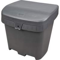 NO615 Salt & Sand Storage Bins, With Hasp, 21" x 27" x 26", 4.24 cu. ft., Grey