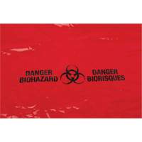 PG815 Waste Bags, Bio-Hazard, 38" L x 30" W, 2 mils